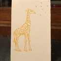 Giraffe aufgestellt