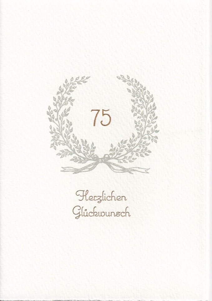Glückwunsch 75 Jahre