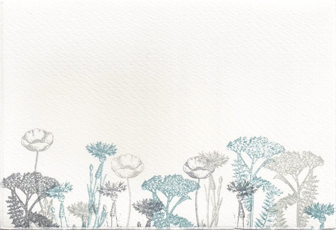 Sommerwiese blau/grau