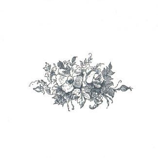 Florale Trauerkarte